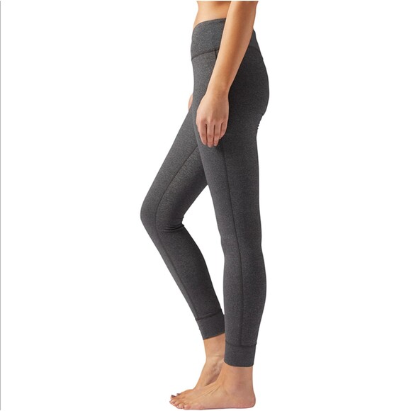 Reebok Lux Legging Women 3X 22W Gray Speedwick Mid Rise Gym Training Pants NWT - Picture 8 of 14